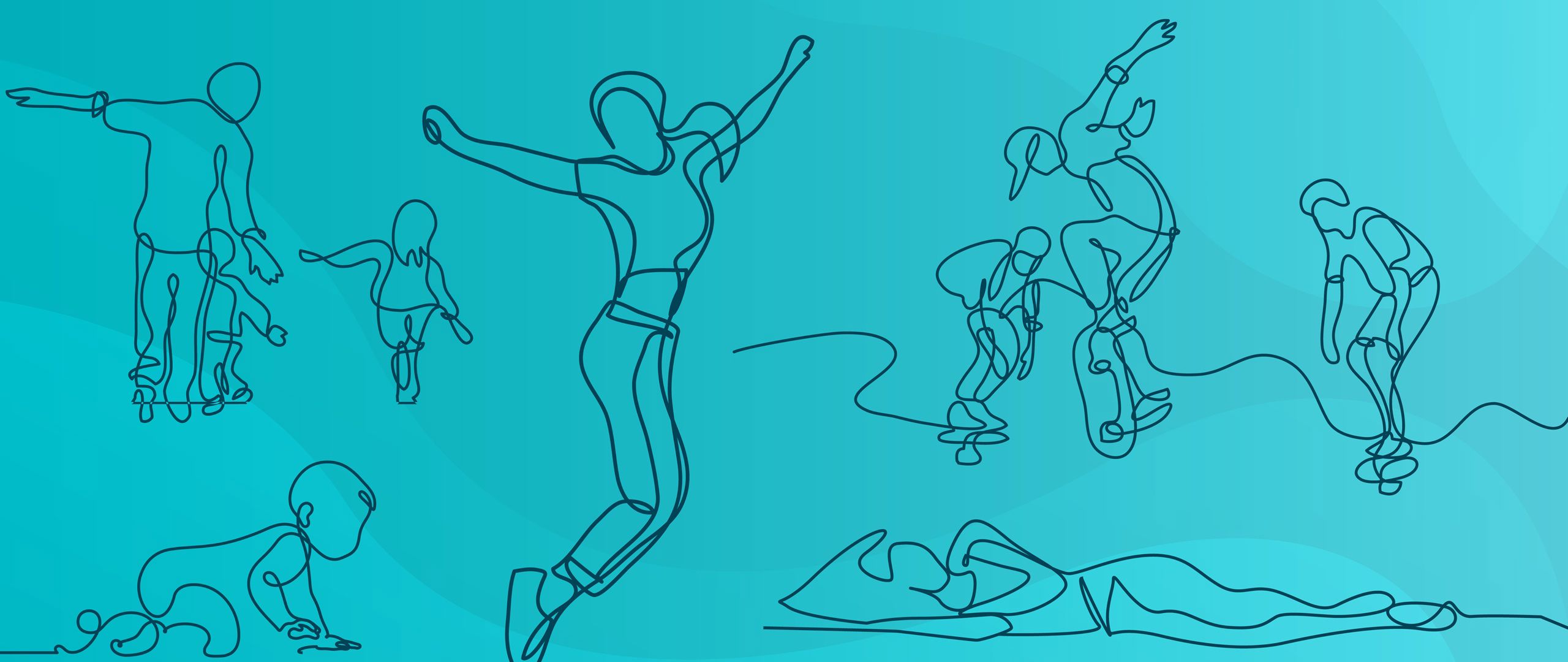 Illustrasjon av kropper i bevegelse