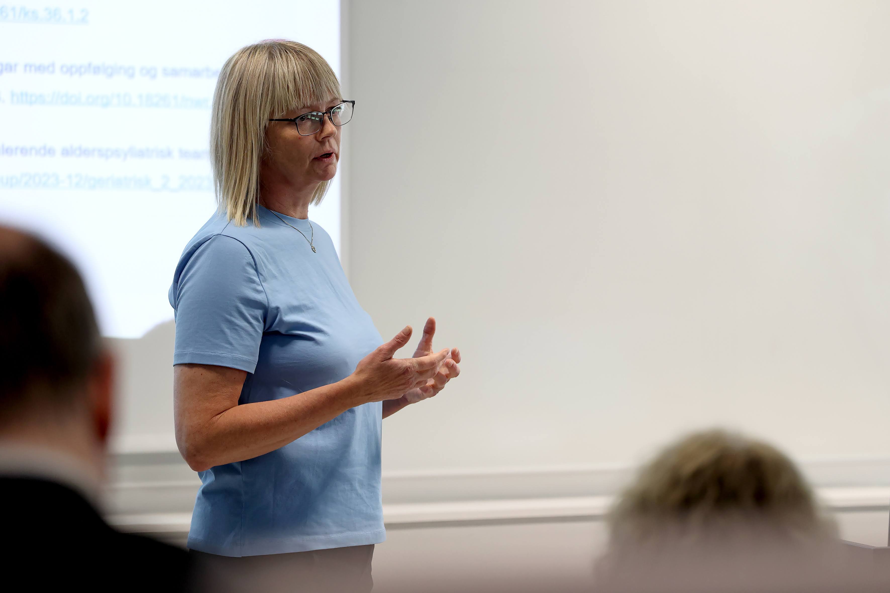 Bilde frå sesjon på samlinga