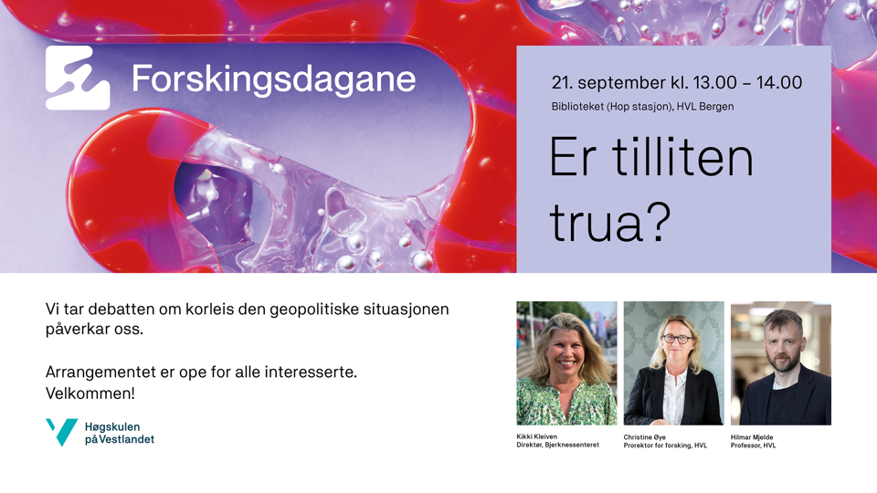 Banner med logo for Forskningsdagene. 