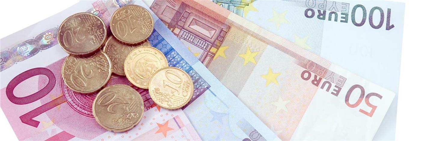 Eurosedlar og myntar