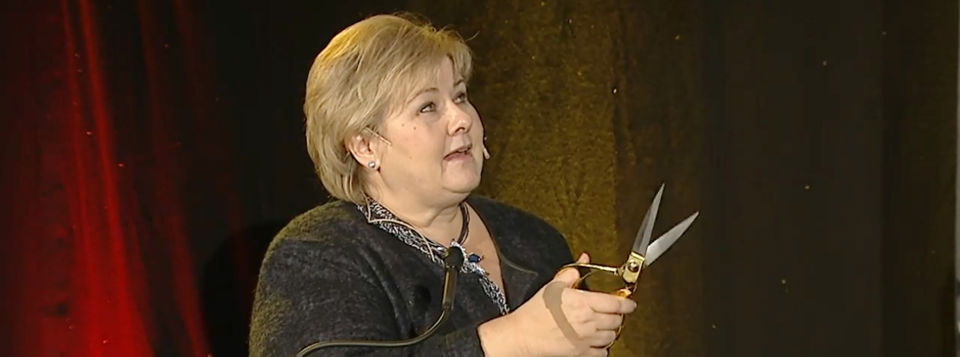 Erna Solberg.