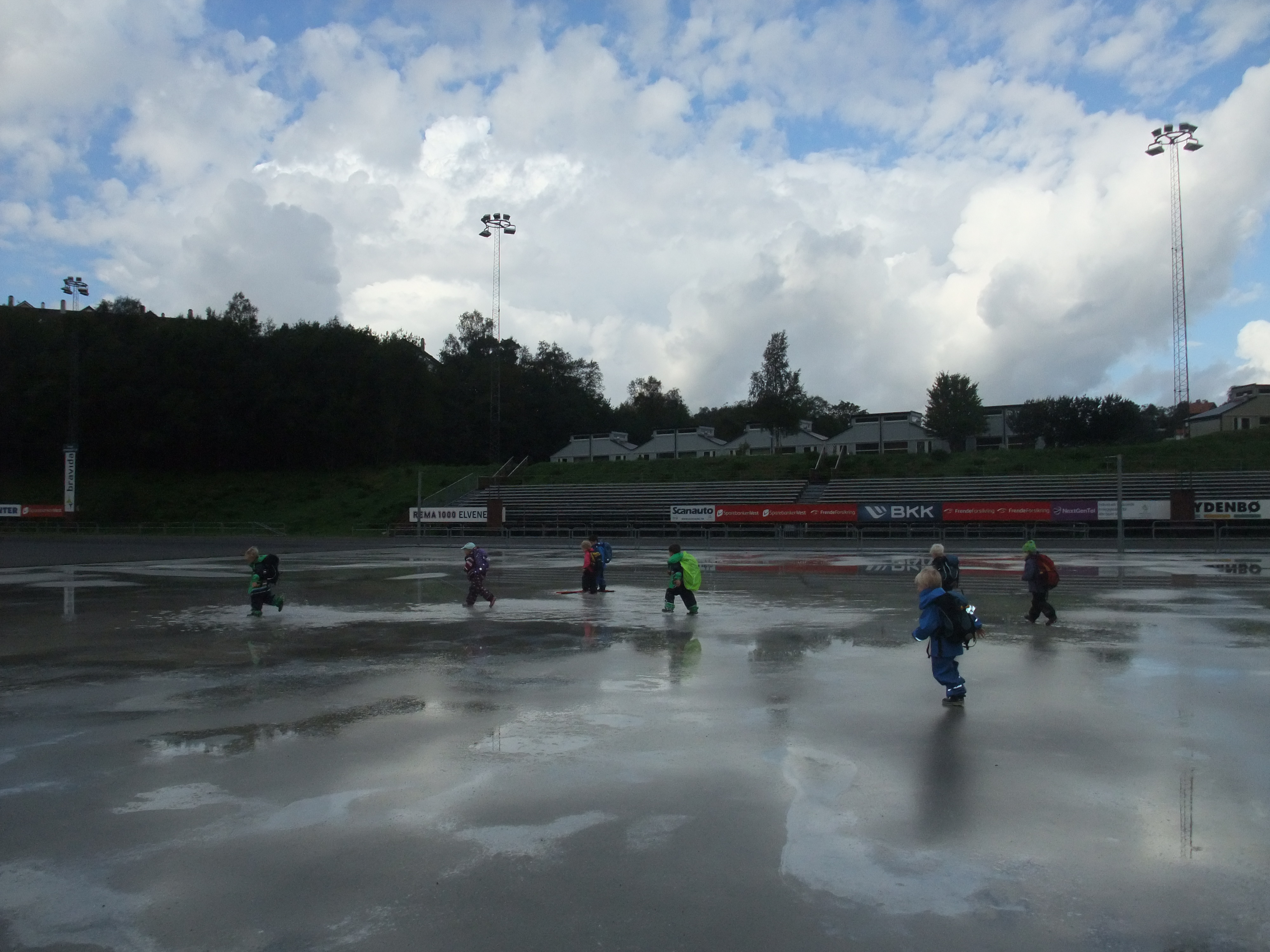 Children on a game field