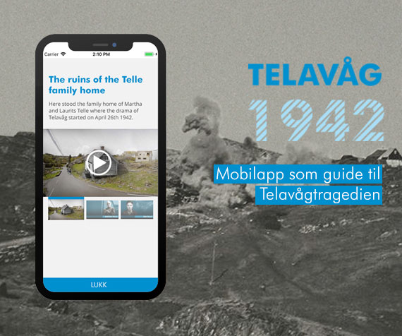 En illustrasjon som viser grensesnittet til appen Televåg 1942.