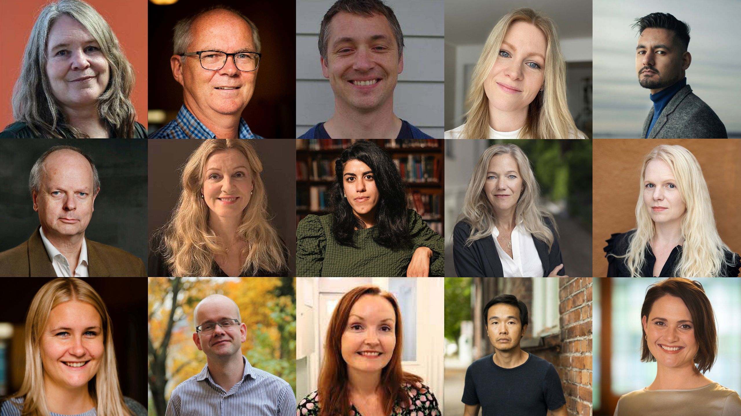 Collage av bidragsytarar på Samtidsdagane 2025.