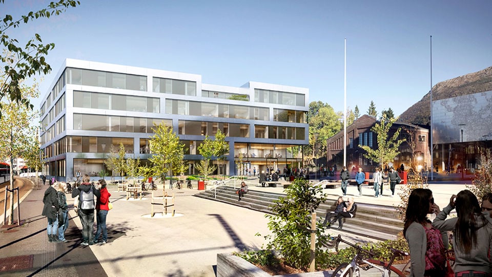 HVL Bergen får eit nytt bygg på Kronstad som skal heite "Edens hage".