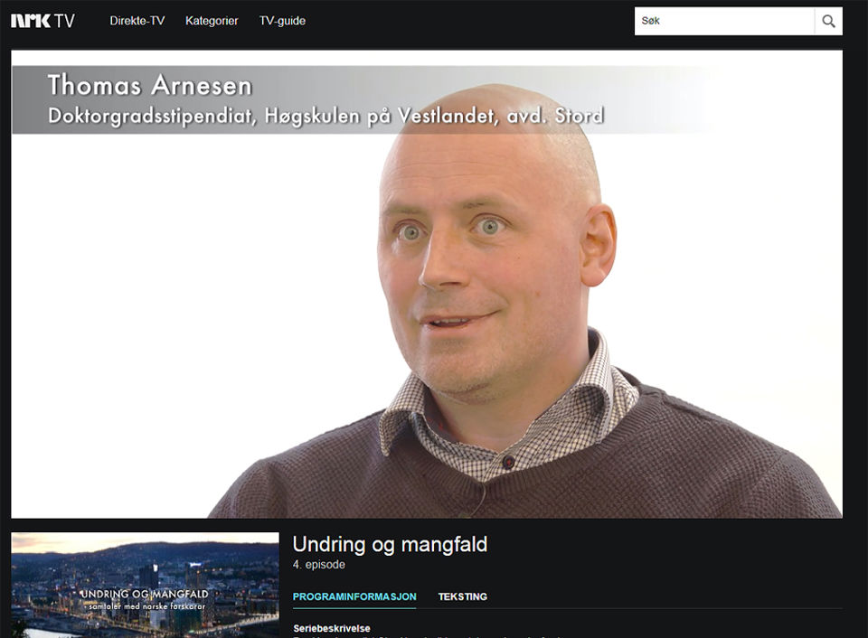 Stipendiat Thomas Arnesen