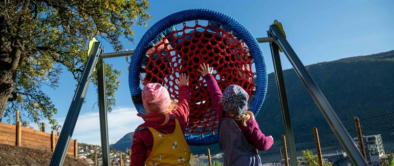 Children playing outdoors