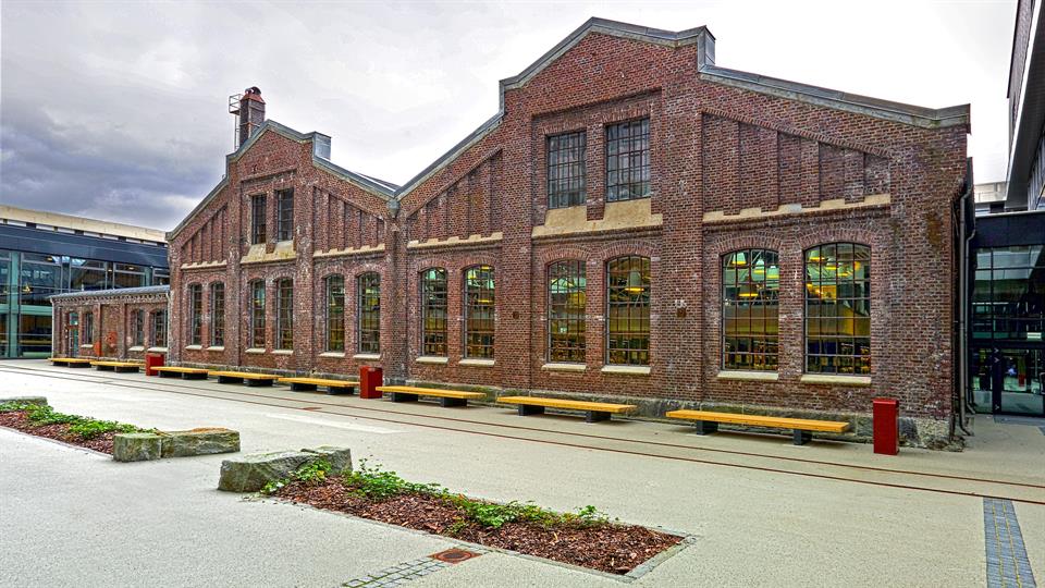 Biblioteket på campus i Bergen